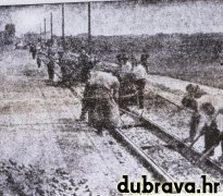 gradnja tramvajske pruge prema dubravi